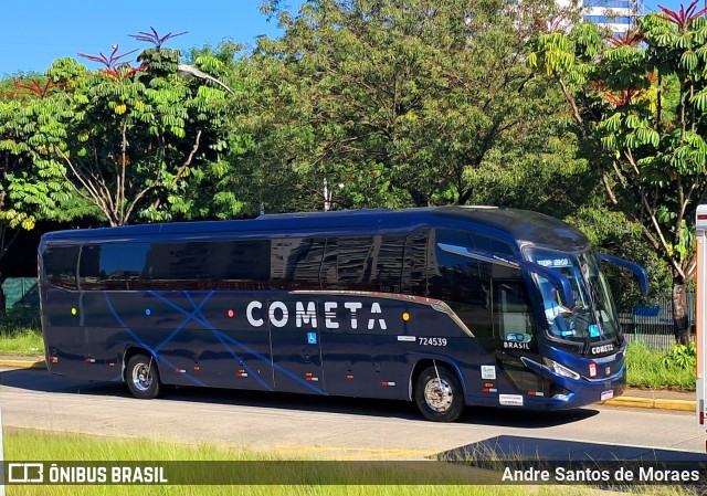 Viação Cometa 724539 na cidade de São Paulo, São Paulo, Brasil, por Andre Santos de Moraes. Número da foto: #12849375.