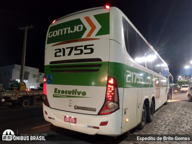 Empresa Gontijo de Transportes 21755 na cidade de Paulistana, Piauí, Brasil, por Espedito de Brito Gomes. Número da foto: #12848117.