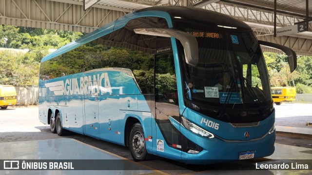 Viação Águia Branca 14016 na cidade de Leopoldina, Minas Gerais, Brasil, por Leonardo Lima. Número da foto: #12850289.