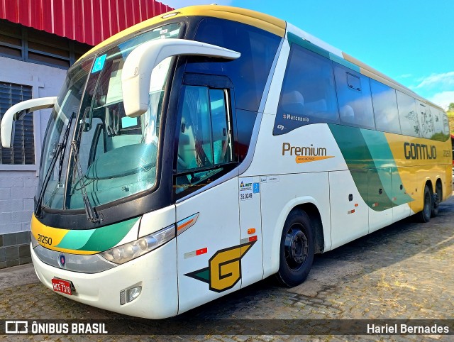 Empresa Gontijo de Transportes 21250 na cidade de João Monlevade, Minas Gerais, Brasil, por Hariel Bernades. Número da foto: #12848478.