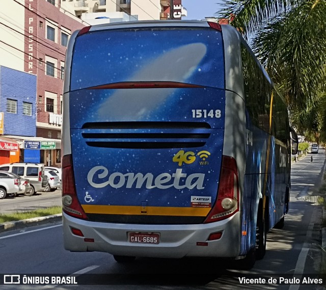 Viação Cometa 15148 na cidade de Aparecida, São Paulo, Brasil, por Vicente de Paulo Alves. Número da foto: #12849246.