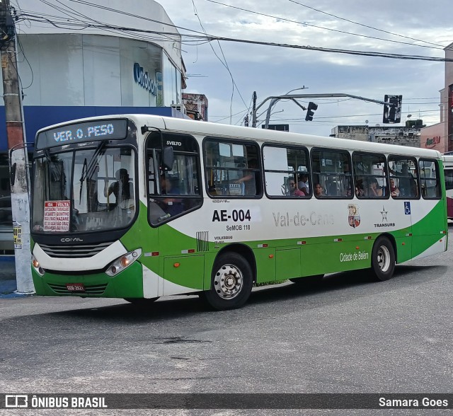 Transurb AE-004 na cidade de Belém, Pará, Brasil, por Samara Goes. Número da foto: #12847958.