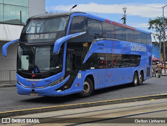 UTIL - União Transporte Interestadual de Luxo 13403 na cidade de Rio de Janeiro, Rio de Janeiro, Brasil, por Cleiton Linhares. Número da foto: #12848603.