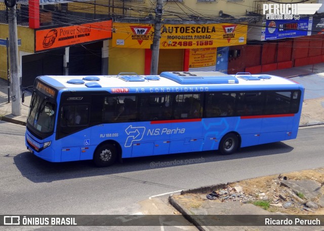 Viação Nossa Senhora da Penha RJ 188.055 na cidade de Rio de Janeiro, Rio de Janeiro, Brasil, por Ricardo Peruch. Número da foto: #12848851.