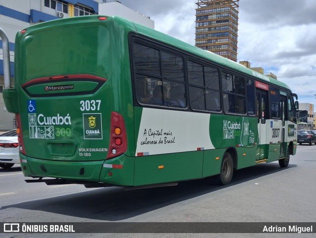 Expresso Caribus Transportes 3037 na cidade de Cuiabá, Mato Grosso, Brasil, por Adrian Miguel. Número da foto: #12849583.