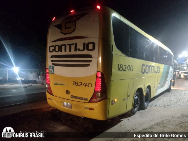 Empresa Gontijo de Transportes 18240 na cidade de Paulistana, Piauí, Brasil, por Espedito de Brito Gomes. Número da foto: #12848116.