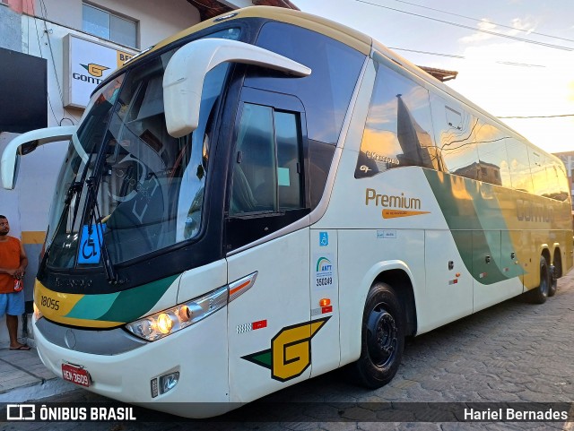 Empresa Gontijo de Transportes 18055 na cidade de Conceição da Barra, Espírito Santo, Brasil, por Hariel Bernades. Número da foto: #12848981.