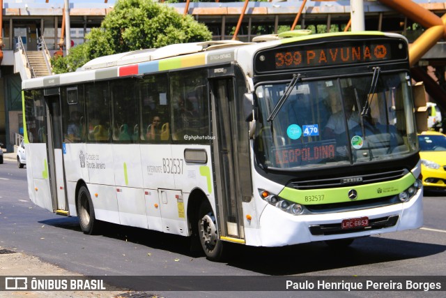 Viação Pavunense B32537 na cidade de Rio de Janeiro, Rio de Janeiro, Brasil, por Paulo Henrique Pereira Borges. Número da foto: #12876059.