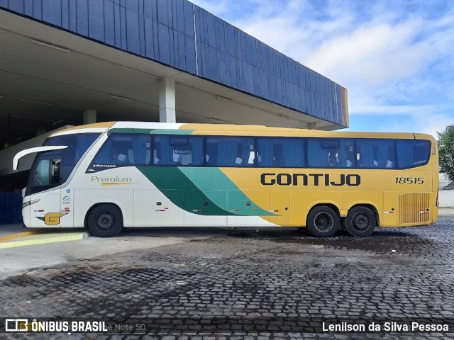 Empresa Gontijo de Transportes 18515 na cidade de Caruaru, Pernambuco, Brasil, por Lenilson da Silva Pessoa. Número da foto: #12875244.