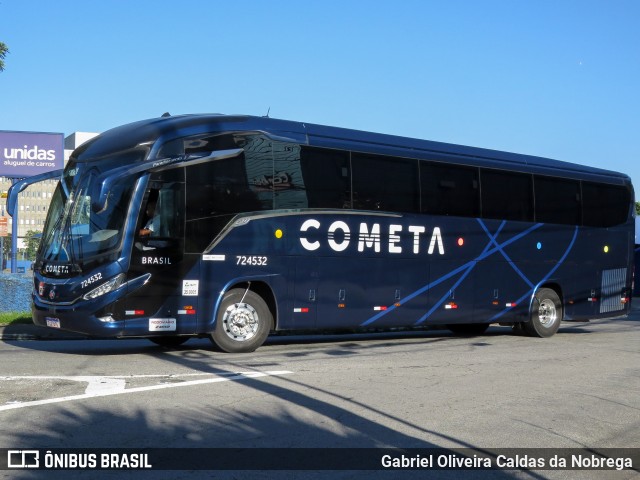 Viação Cometa 724532 na cidade de São Paulo, São Paulo, Brasil, por Gabriel Oliveira Caldas da Nobrega. Número da foto: #12874026.