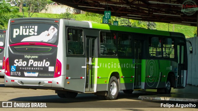 Viação Garcia 81178 na cidade de Londrina, Paraná, Brasil, por Felipe Arguelho. Número da foto: #12876347.