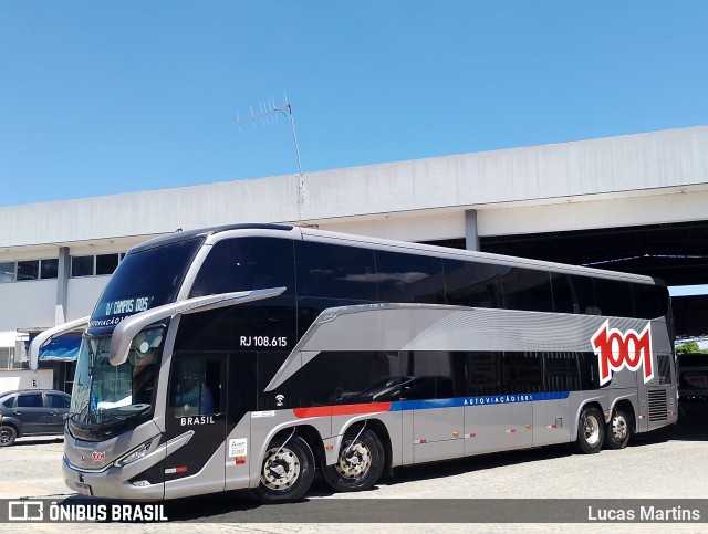 Auto Viação 1001 RJ 108.615 na cidade de Campos dos Goytacazes, Rio de Janeiro, Brasil, por Lucas Martins. Número da foto: #12874435.