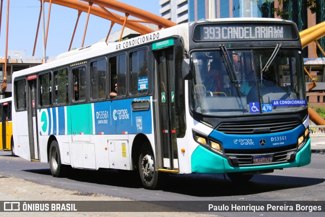 Transportes Campo Grande D53561 na cidade de Rio de Janeiro, Rio de Janeiro, Brasil, por Paulo Henrique Pereira Borges. Número da foto: #12875965.
