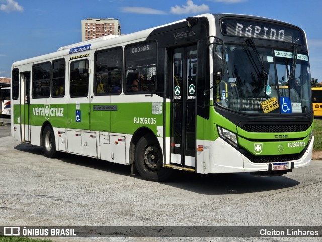 Viação Vera Cruz RJ 205.073 na cidade de Rio de Janeiro, Rio de Janeiro, Brasil, por Cleiton Linhares. Número da foto: #12874432.