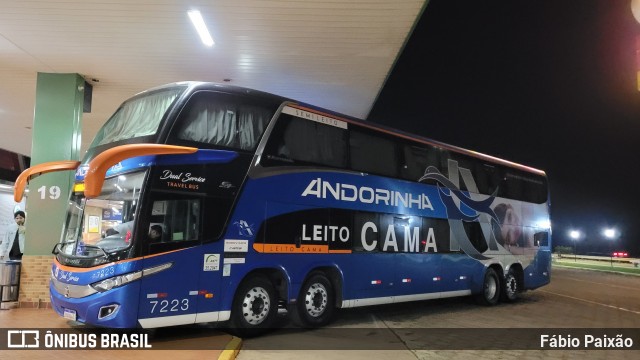 Empresa de Transportes Andorinha 7223 na cidade de Santa Cruz do Rio Pardo, São Paulo, Brasil, por Fábio Paixão. Número da foto: #12874073.