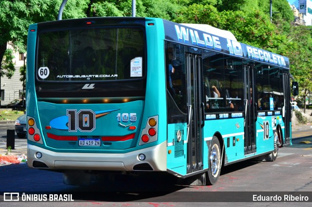 Linea 10 105 na cidade de Buenos Aires Chico, Cushamen, Chubut, Argentina, por Eduardo Ribeiro. Número da foto: #12874536.