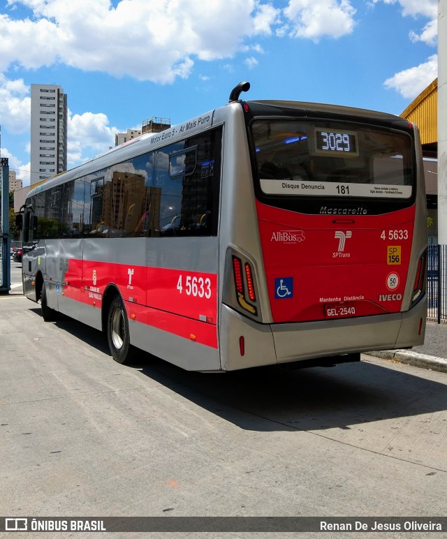Allibus Transportes 4 5633 na cidade de São Paulo, São Paulo, Brasil, por Renan De Jesus Oliveira. Número da foto: #12874094.