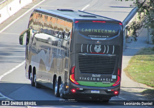 Viação Garcia 86149 na cidade de Resende, Rio de Janeiro, Brasil, por Leonardo Daniel. Número da foto: #12877615.