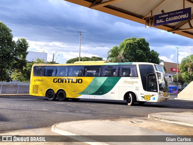 Empresa Gontijo de Transportes 12760 na cidade de Uberaba, Minas Gerais, Brasil, por Gian Carlos. Número da foto: #12876685.