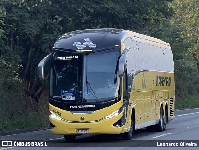 Viação Nova Itapemirim 60436 na cidade de Areal, Rio de Janeiro, Brasil, por Leonardo Oliveira. Número da foto: #12877706.