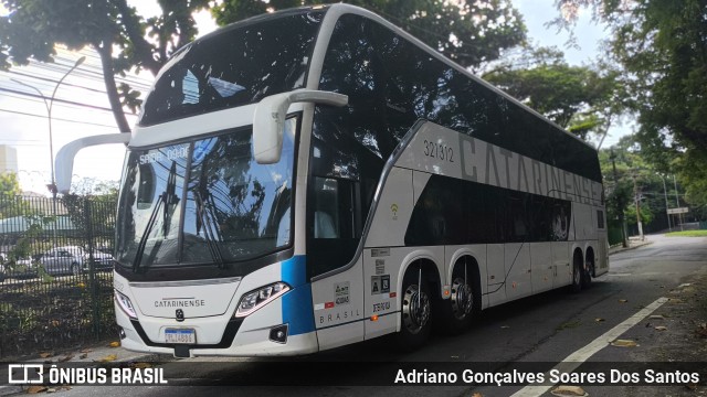 Auto Viação Catarinense 321312 na cidade de São Paulo, São Paulo, Brasil, por Adriano Gonçalves Soares Dos Santos. Número da foto: #12876876.