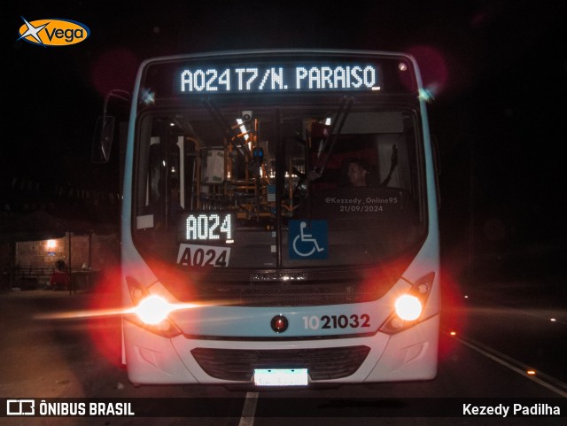 Vega Manaus Transporte 1021032 na cidade de Manaus, Amazonas, Brasil, por Kezedy Padilha. Número da foto: #12877683.