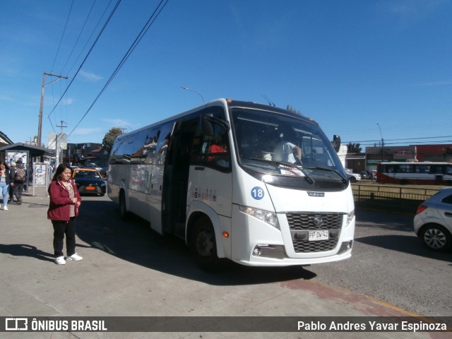 Buses J&J Cubillos 18 na cidade de Valdivia, Valdivia, Los Ríos, Chile, por Pablo Andres Yavar Espinoza. Número da foto: #12878534.
