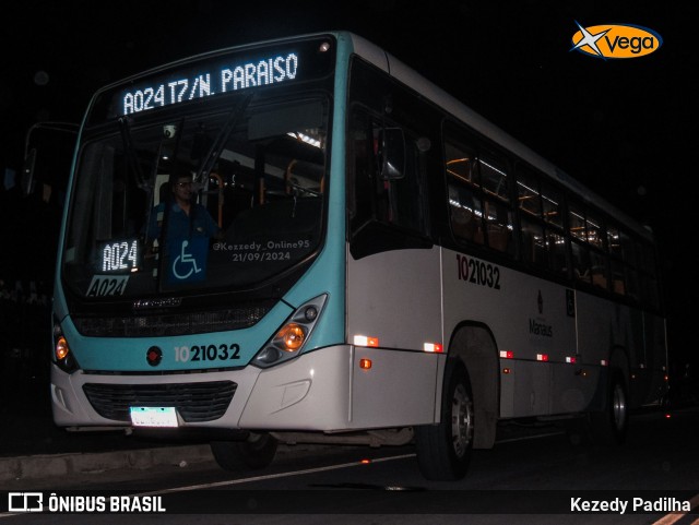 Vega Manaus Transporte 1021032 na cidade de Manaus, Amazonas, Brasil, por Kezedy Padilha. Número da foto: #12877679.
