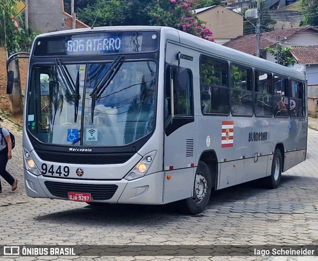 BluMob - Concessionária de Transporte Urbano de Blumenau 9449 na cidade de Blumenau, Santa Catarina, Brasil, por Iago Scheineider. Número da foto: #12876623.