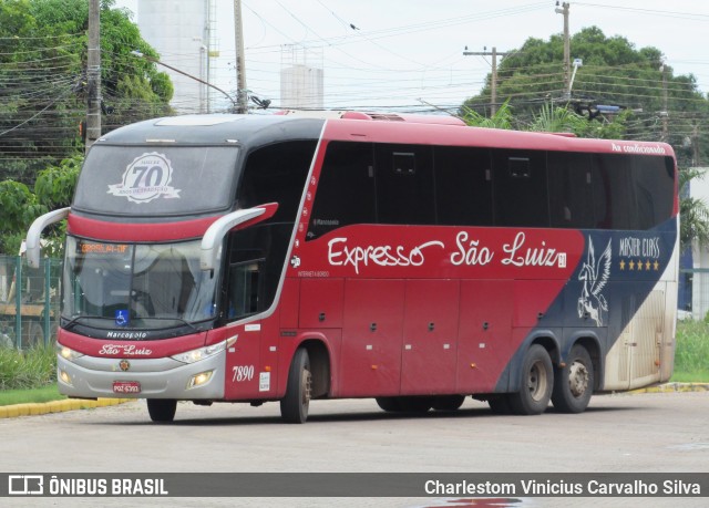Expresso São Luiz 7890 na cidade de Sinop, Mato Grosso, Brasil, por Charlestom Vinicius Carvalho Silva. Número da foto: #12879080.