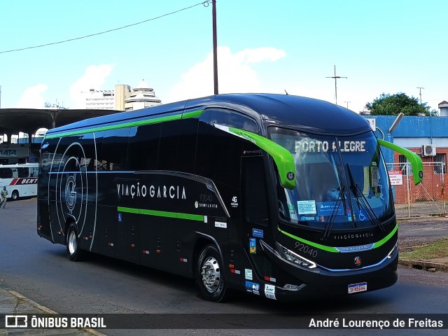 Viação Garcia 92040 na cidade de Porto Alegre, Rio Grande do Sul, Brasil, por André Lourenço de Freitas. Número da foto: #12879208.