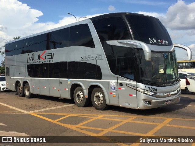 Mukai Transportes e Turismo 1324 na cidade de Anápolis, Goiás, Brasil, por Sullyvan Martins Ribeiro. Número da foto: #12879552.