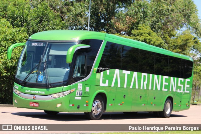 Auto Viação Catarinense 3340 na cidade de Curitiba, Paraná, Brasil, por Paulo Henrique Pereira Borges. Número da foto: #12879193.