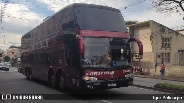 ForteBus Turismo 22600 na cidade de Divinópolis, Minas Gerais, Brasil, por Igor Policarpo. Número da foto: #12879096.