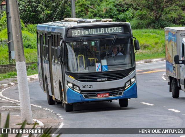 Viação Cidade de Caieiras 00421 na cidade de Franco da Rocha, São Paulo, Brasil, por HENRIQUE ANTUNES. Número da foto: #12879357.