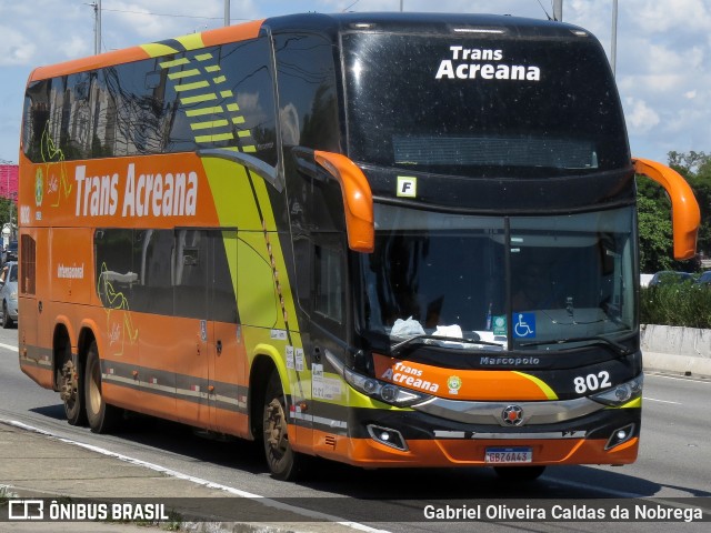 Empresa de Transporte Coletivo Trans Acreana 802 na cidade de São Paulo, São Paulo, Brasil, por Gabriel Oliveira Caldas da Nobrega. Número da foto: #12878755.