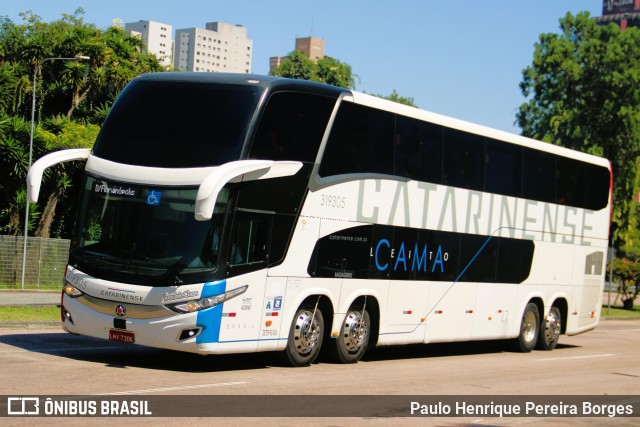 Auto Viação Catarinense 319305 na cidade de Curitiba, Paraná, Brasil, por Paulo Henrique Pereira Borges. Número da foto: #12879202.