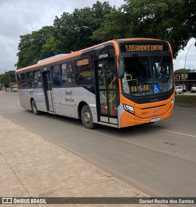 Auto Viação Marechal Brasília 448737 na cidade de Taguatinga, Distrito Federal, Brasil, por Daniel Rocha dos Santos. Número da foto: #12879049.