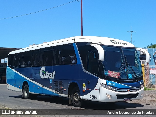 Citral Transporte e Turismo 4504 na cidade de Porto Alegre, Rio Grande do Sul, Brasil, por André Lourenço de Freitas. Número da foto: #12879215.