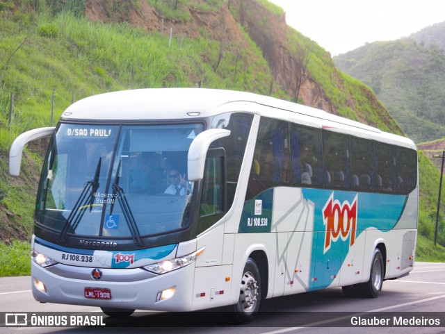 Auto Viação 1001 RJ 108.238 na cidade de Paracambi, Rio de Janeiro, Brasil, por Glauber Medeiros. Número da foto: #12879403.