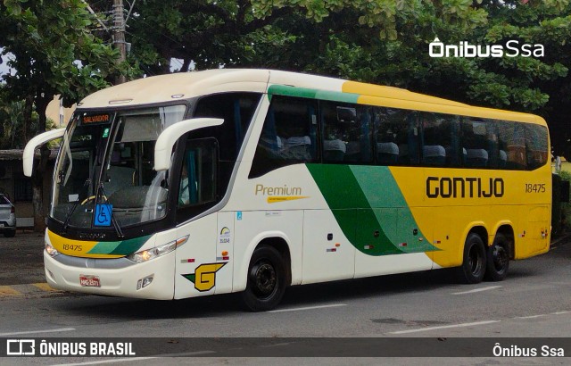 Empresa Gontijo de Transportes 18475 na cidade de Salvador, Bahia, Brasil, por Ônibus Ssa. Número da foto: #12880185.