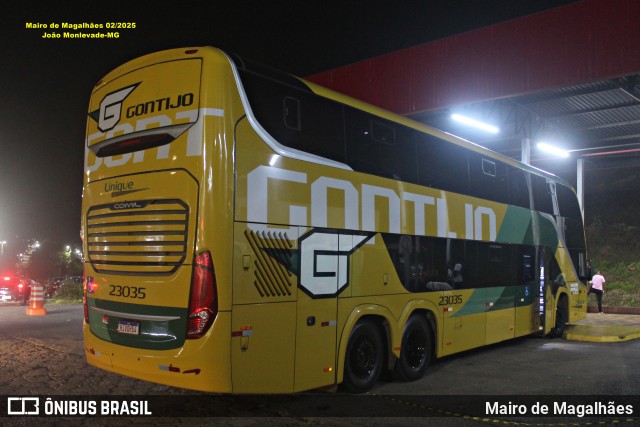 Empresa Gontijo de Transportes 23035 na cidade de João Monlevade, Minas Gerais, Brasil, por Mairo de Magalhães. Número da foto: #12882272.