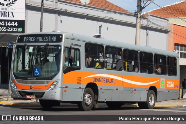 Transportes Coletivos Grande Bauru 2948 na cidade de Bauru, São Paulo, Brasil, por Paulo Henrique Pereira Borges. Número da foto: #12881555.