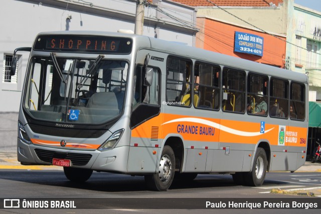 Transportes Coletivos Grande Bauru 2846 na cidade de Bauru, São Paulo, Brasil, por Paulo Henrique Pereira Borges. Número da foto: #12881547.