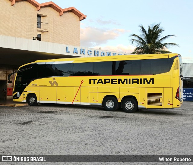 Viação Nova Itapemirim 60106 na cidade de Governador Valadares, Minas Gerais, Brasil, por Wilton Roberto. Número da foto: #12882022.