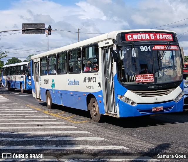 Viação Forte AF-90103 na cidade de Belém, Pará, Brasil, por Samara Goes. Número da foto: #12881982.