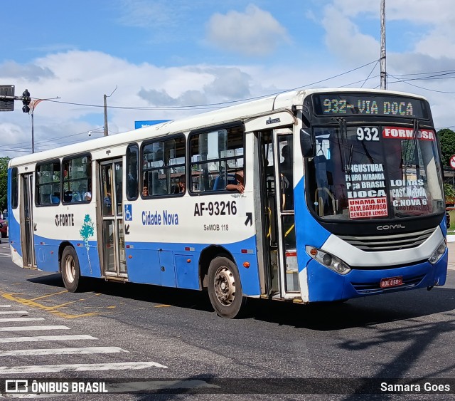 Viação Forte AF-93216 na cidade de Belém, Pará, Brasil, por Samara Goes. Número da foto: #12882387.