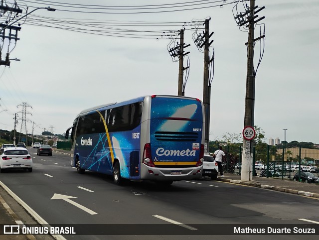 Viação Cometa 18517 na cidade de Campinas, São Paulo, Brasil, por Matheus Duarte Souza. Número da foto: #12880483.