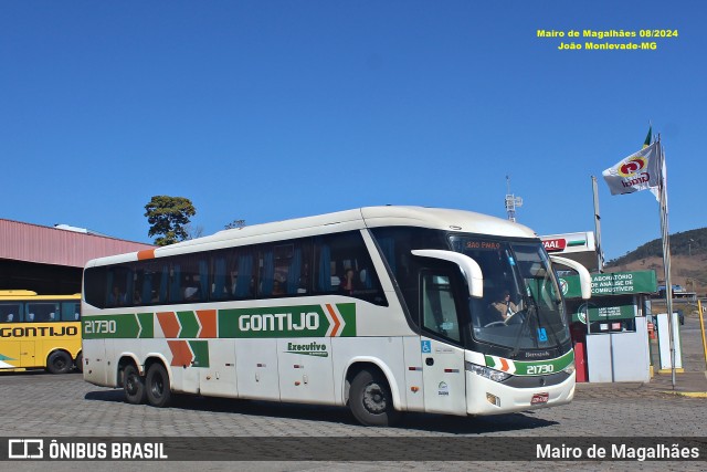 Empresa Gontijo de Transportes 21730 na cidade de João Monlevade, Minas Gerais, Brasil, por Mairo de Magalhães. Número da foto: #12880980.