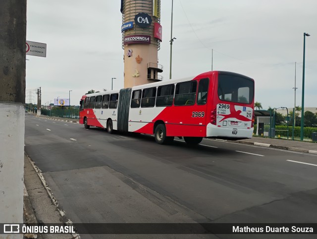 Itajaí Transportes Coletivos 2969 na cidade de Campinas, São Paulo, Brasil, por Matheus Duarte Souza. Número da foto: #12880486.
